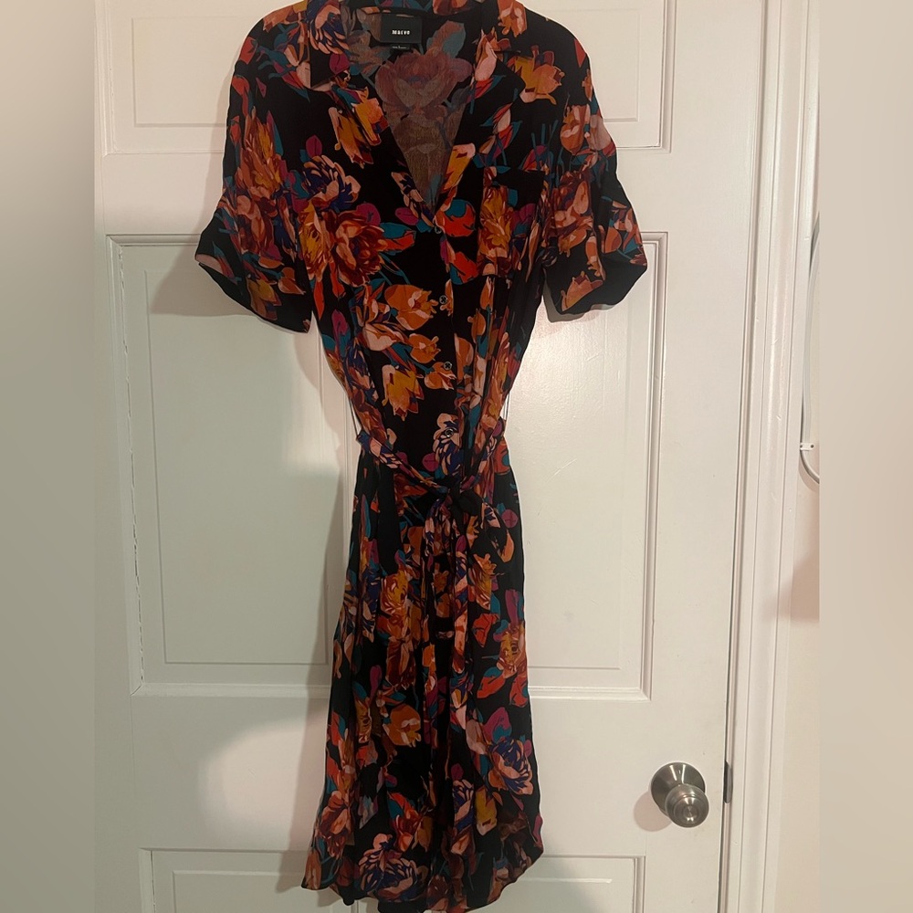 Floral Black Dress
